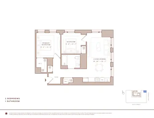 335 8th Avenue, 335 8 AVENUE, Chelsea and Clinton, NEW YORK, NY 10001,  - 204-604_2BD